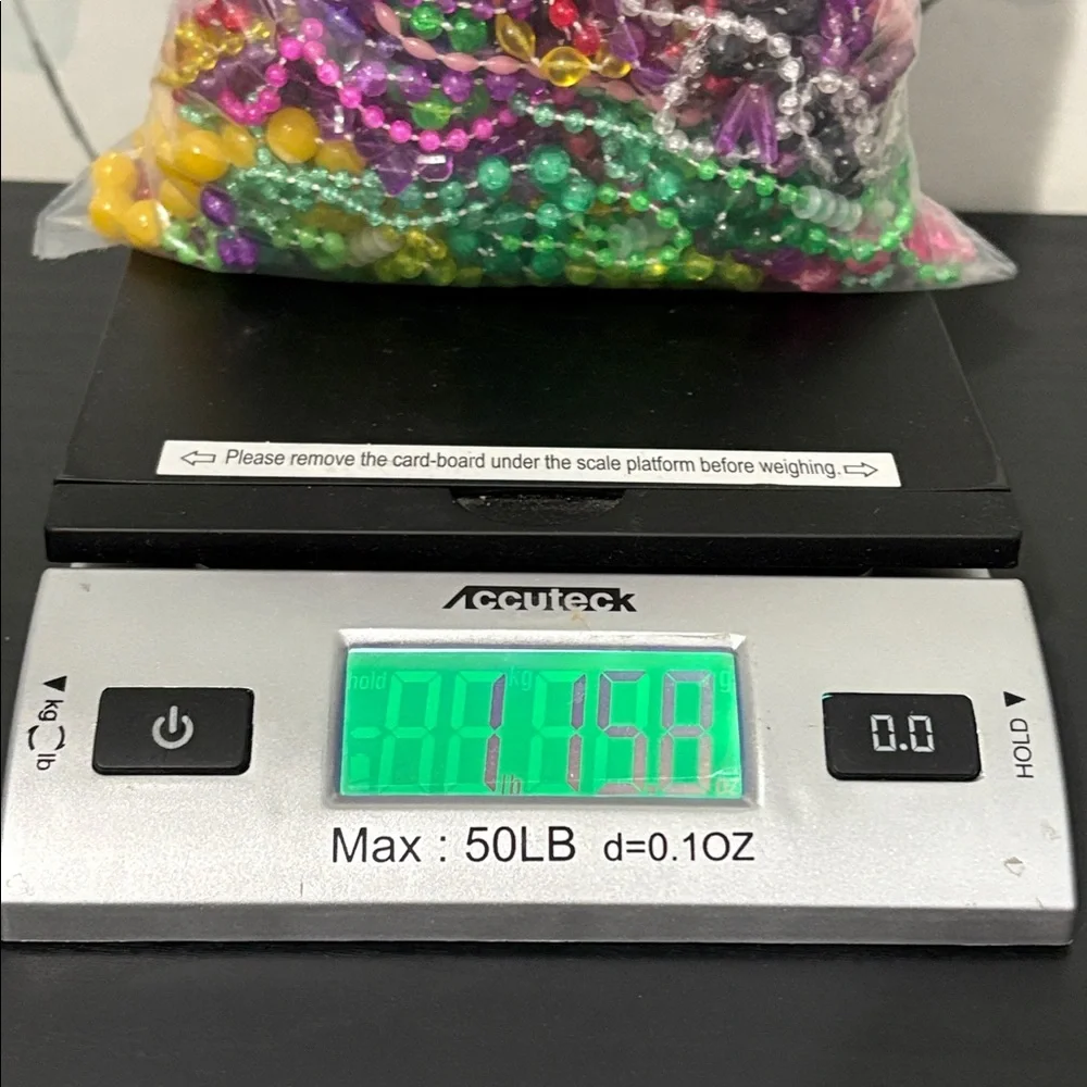Mardi Gras Throw Beads 2lbs Bag